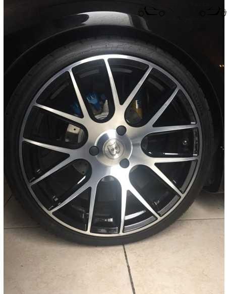 Conjunto de 16 capas de parafusos de roda pretas Brabus adequadas para rodas Smart fortwo e forfour 453