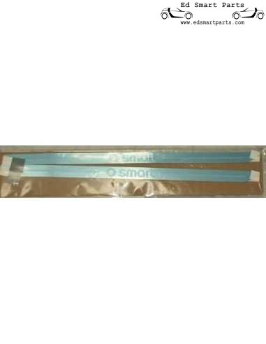 Set di finiture per battitacco in argento lucido originale Smart FORTWO 451