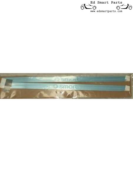 Set di finiture per battitacco in argento lucido originale Smart FORTWO 451