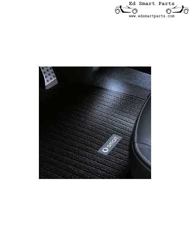 originele OEM geribbelde vloermatten, set van 2 - Smart fortwo 451