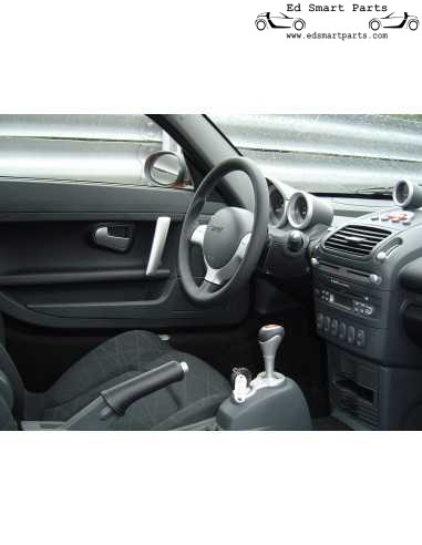 Smart Roadster Brabus 452 binnendeurgreep flow zilver links of rechts