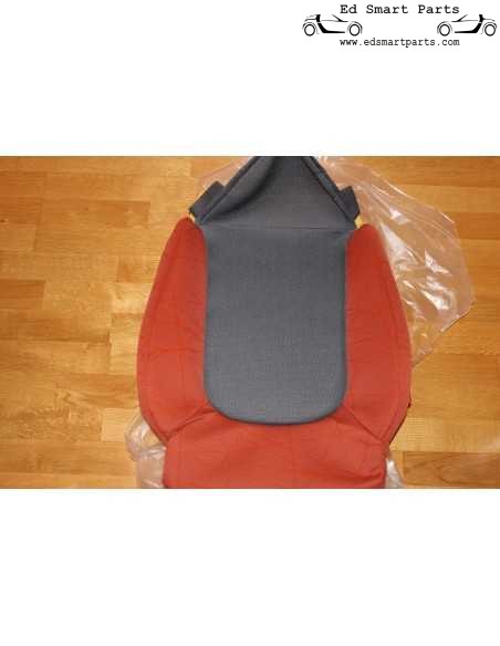 Nieuwe Smart Roadster 452 rugleuning kussen scribble red