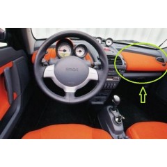 Smart Roadster Beifahrer-Airbag-Abdeckung Scribble Red, wählbar zwischen RHD und LHD