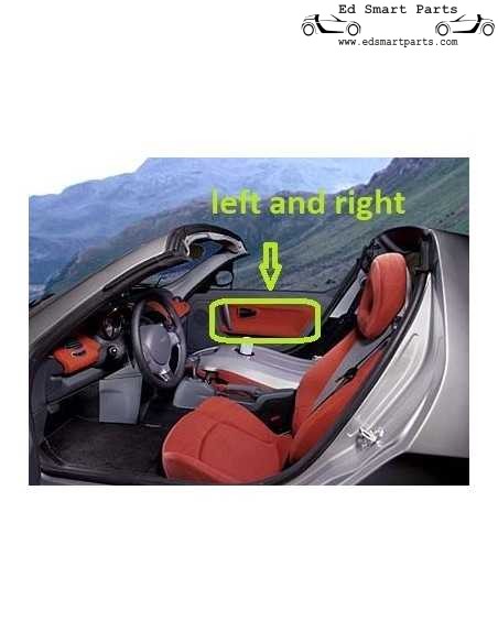 Set di pannelli porta Smart Roadster scarabocchio rosso sinistro e destro