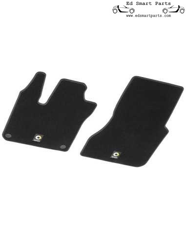 Smart FORTWO FORFOUR 453 Front Velour Floor Mats Black LHD