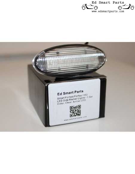 Nuovo Smart Forfour 453 coppia di indicatori di direzione laterali a LED con lenti fumé o trasparenti dinamiche o standard