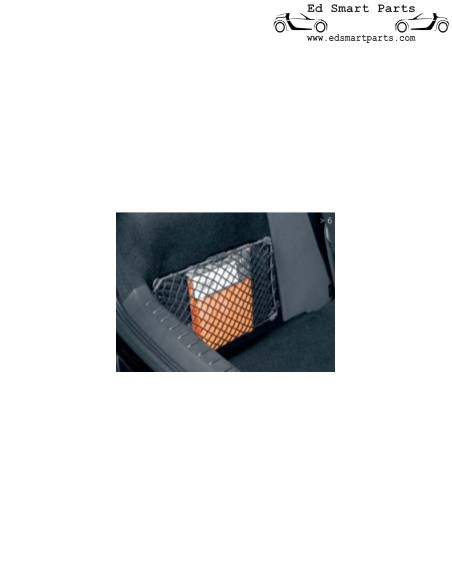 Red portaequipajes en el maletero del Smart Forfour 454