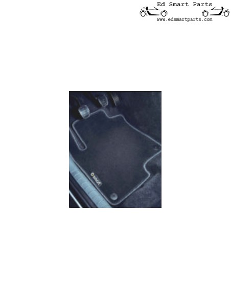 Smart Forfour 454 originele OEM vloermatten - Velours (LHD / RHD)