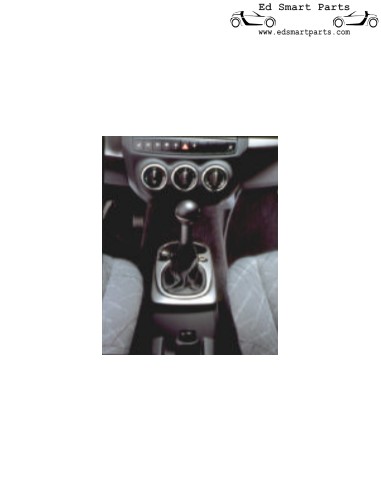 Pomo de cambio de marchas de cuero Smart Forfour 454