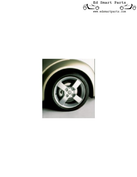 Smart Forfour454 Roda de liga leve 16'' - 'strokeline' para pneus 205/45R16