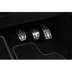 Pedais esportivos de aço inoxidável Smart Fortwo Forfour Brabus 453 para transmissão manual