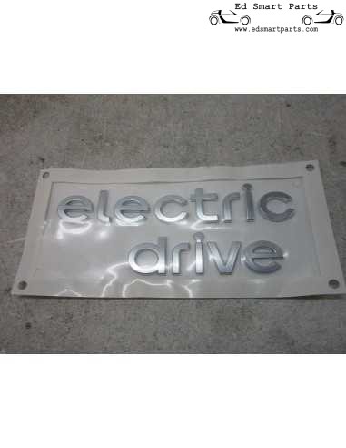 New Genuine Smart ELECTRIC DRIVE Trunk Lid Emblem Rear Hatch
