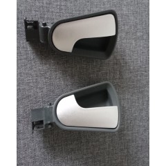 Used Smart Roadster Brabus 452 interior door handle set flow silver left and right side 2