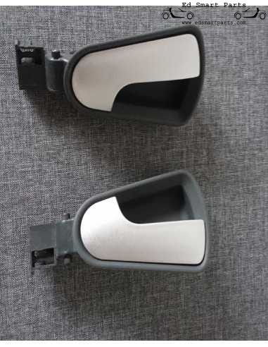 Used Smart Roadster Brabus 452 interior door handle set flow silver left and right side