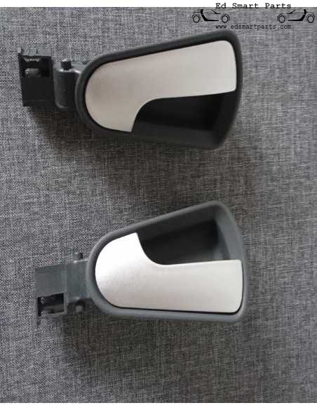 Used Smart Roadster Brabus 452 interior door handle set flow silver left and right side