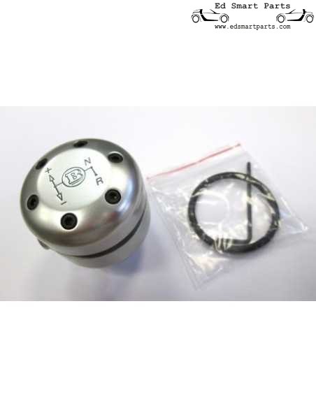 Pomello del cambio Smart Roadster Brabus cromato opaco anche per fortwo