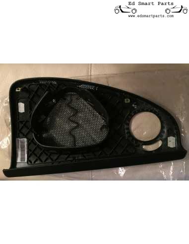 Smart Roadster Brabus airbag passeggero cover in pelle nera RHD