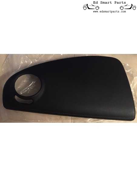 Smart Roadster Brabus airbag passeggero cover in pelle nera RHD