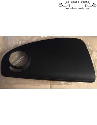 Capa para airbag do passageiro Smart Roadster Brabus em couro preto RHD