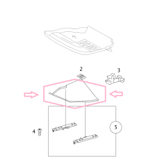 Nueva palanca de liberación del asiento para 1 asiento del Smart Roadster 452