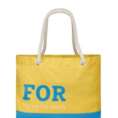 Borsa da spiaggia intelligente gialla/blu