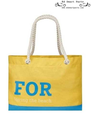 Borsa da spiaggia intelligente gialla/blu