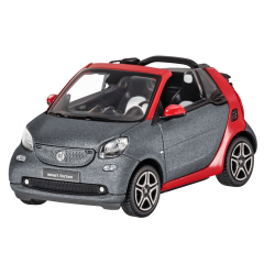 Norev Smart 453 Fortwo Cabrio A453 Modello Auto 1:43 Rosso/Grigio