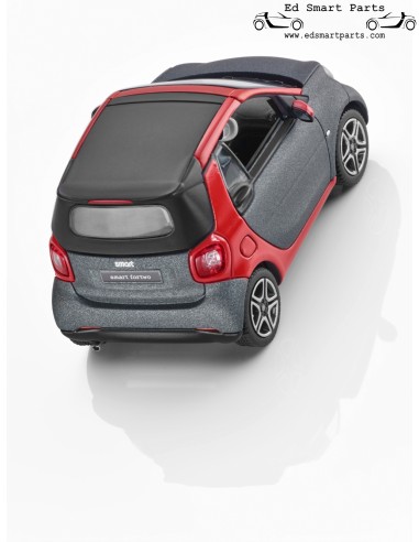 Norev Smart 453 Fortwo Cabrio A453 Modelo de carro 1:43 Vermelho/Cinza