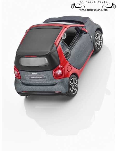 Norev Smart 453 Fortwo Cabrio A453 Modellauto 1:43 rot/grau