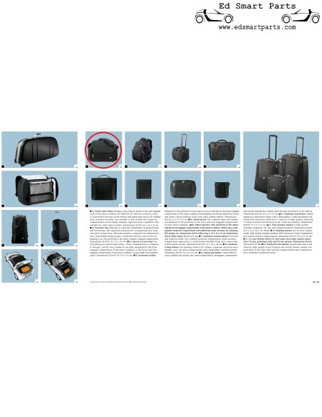 Véritable sac de bureau Smart Roadster M de la collection smartware de 2006
