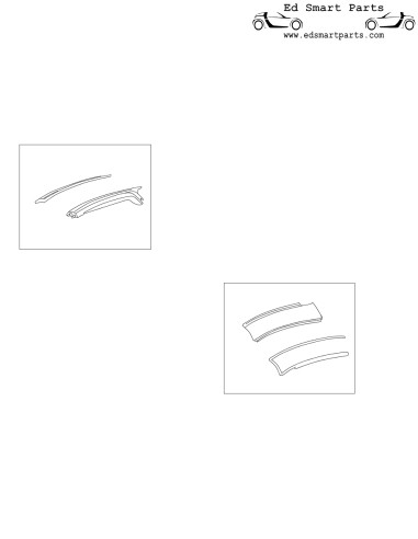 Joint en caoutchouc pour barre de toit Smart Roadster 452