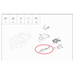 Smart Roadster 452 OBD-cover Saturn grijs