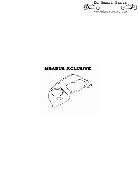 Novo Smart Roadster Brabus Xclusive couro cockpit PAD BANCO DO MOTORISTA (apenas para LHD)