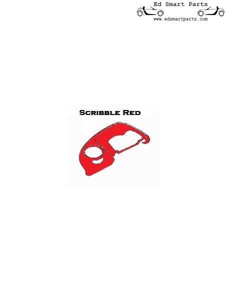 New Smart Roadster PAD DRIVER'S SEAT scribble red LHD or RHD