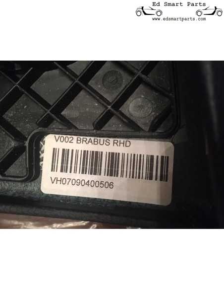 Smart Roadster Brabus airbag passeggero cover in pelle nera RHD
