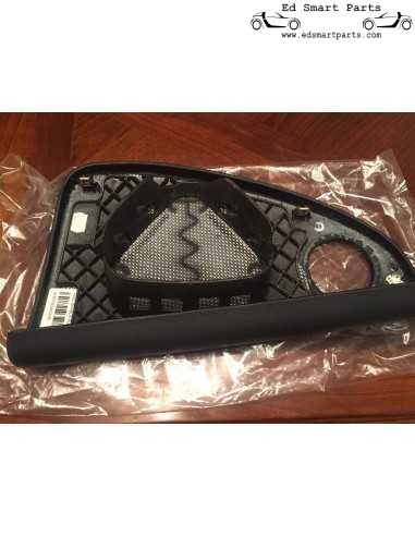 Capa para airbag do passageiro Smart Roadster Brabus couro preto RHD