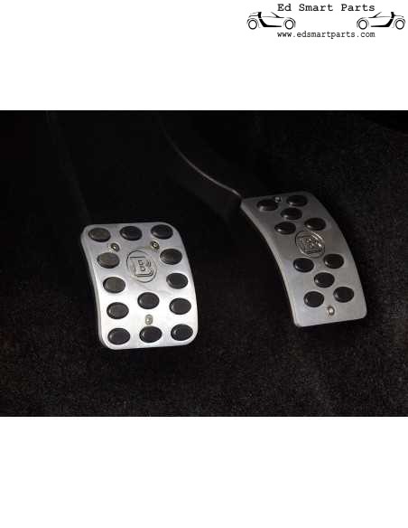 Smart Roadster Brabus 452 aluminium sport pedals brushed chrome