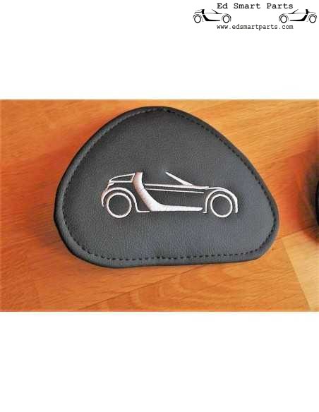 Smart Roadster lederlook hoofdsteun inlegstukken