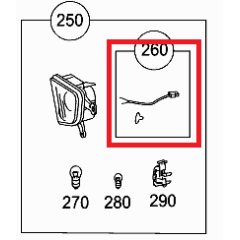 Smart Roadster Foglamp cable set