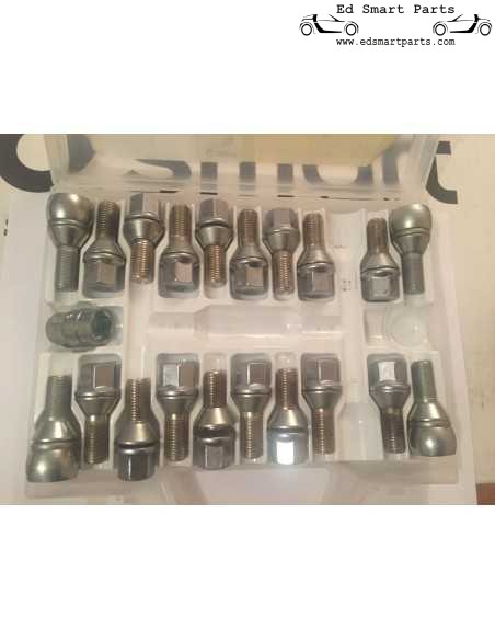 OEM smart Fortwo Forfour 453 Diebstahlsicherung für Räder, 4er-Set, ABSCHLIEßBARE RADSCHRAUBE