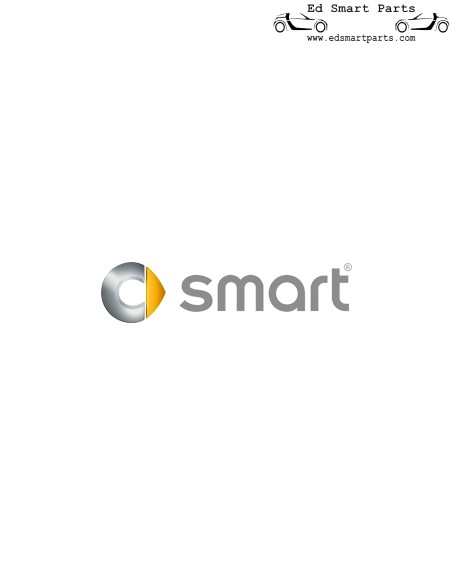 OEM Smart ForTwo 450 rádio espaço capa ornamental moldagem azul