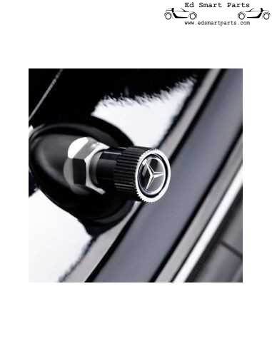 OEM Mercedes-Benz Original-Ventilkappen, schwarz, 4er-Set