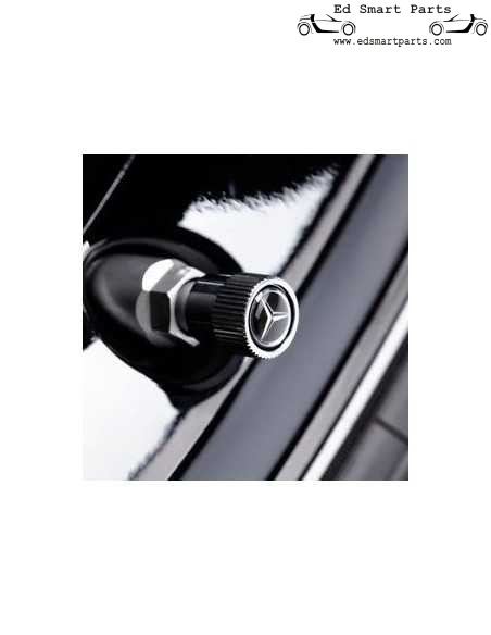 OEM Mercedes-Benz Original-Ventilkappen, schwarz, 4er-Set