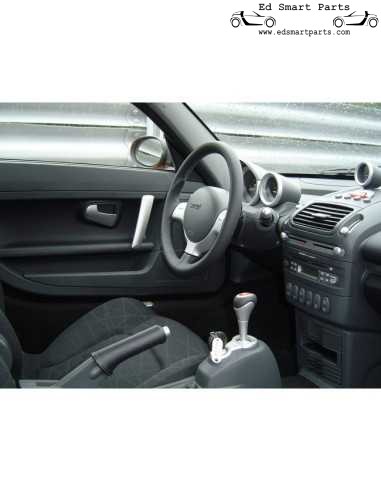 Used Smart Roadster Brabus 452 interior door handle set flow silver left and right side