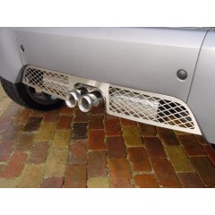 Originale S-Mann ForTwo 450 in acciaio inox posteriore Valance per scarico Twin Exit 2