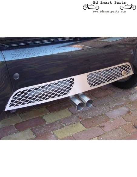 Valance traseiro de aço inoxidável genuíno S-Mann ForTwo 450