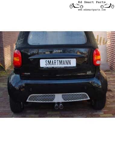 Valance traseiro de aço inoxidável genuíno S-Mann ForTwo 450