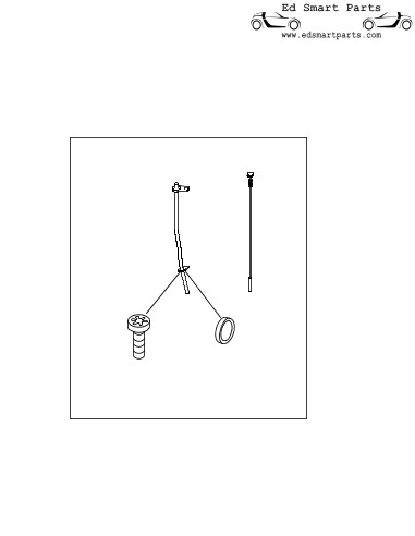 Kit avec tube de guidage + jauge de niveau d'huile pour moteur Smart Fortwo 450 & Roadster 452