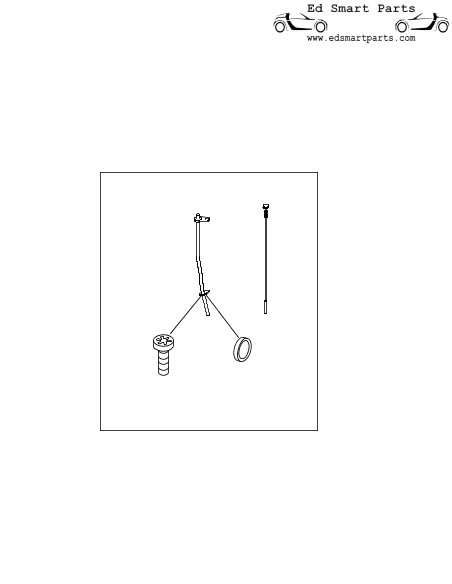 Kit avec tube de guidage + jauge de niveau d'huile pour moteur Smart Fortwo 450 & Roadster 452