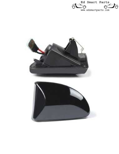Intermitentes laterales LED dinámicos Smart ForTwo 451, par de intermitentes repetidores, ahumados o transparentes